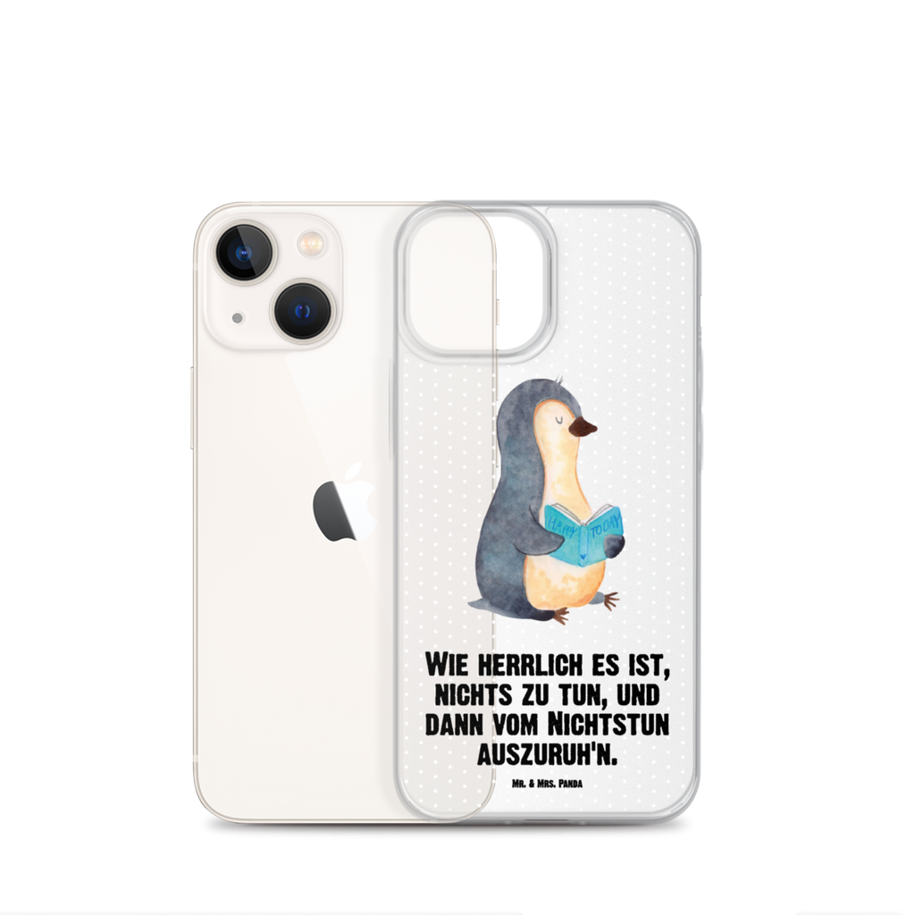 Handyhülle Pinguin Buch Handyhülle, Handycover, Transparente Handyhülle, Flexible Handyhülle, Handyschutz, Transparent, Durchsichtig, Schutzhülle für Handy, Stilvolle Handyhülle, Robuste Handyhülle, Schutz vor Kratzern, Schützende Handyhülle, Pinguin, Pinguine, Buch, Lesen, Bücherwurm, Nichtstun, Faulenzen, Ferien, Urlaub, Freizeit