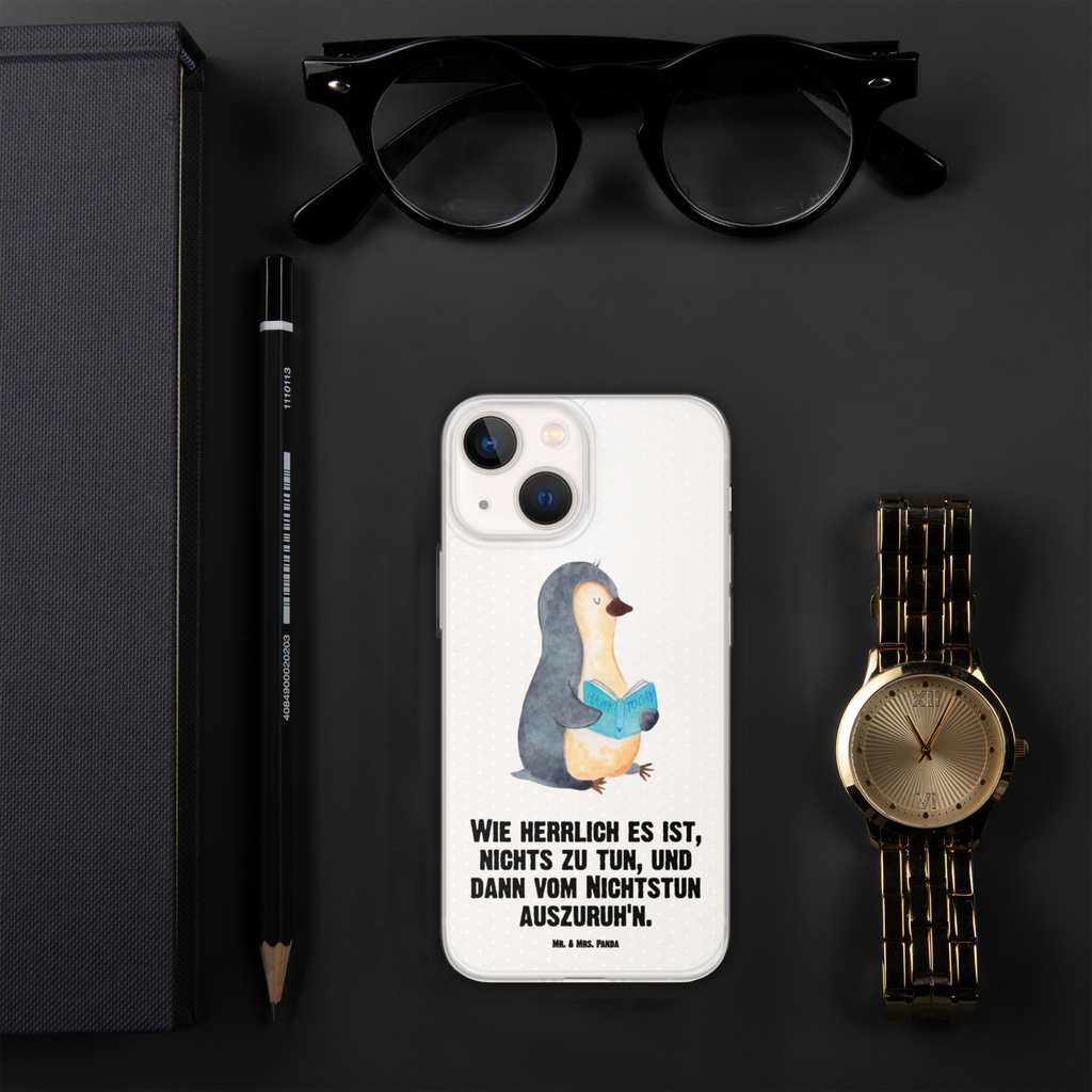 Handyhülle Pinguin Buch Handyhülle, Handycover, Transparente Handyhülle, Flexible Handyhülle, Handyschutz, Transparent, Durchsichtig, Schutzhülle für Handy, Stilvolle Handyhülle, Robuste Handyhülle, Schutz vor Kratzern, Schützende Handyhülle, Pinguin, Pinguine, Buch, Lesen, Bücherwurm, Nichtstun, Faulenzen, Ferien, Urlaub, Freizeit