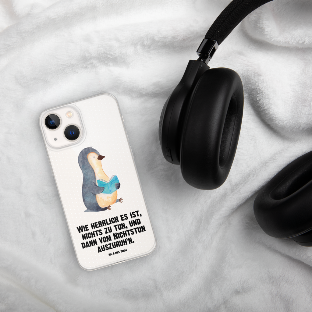 Handyhülle Pinguin Buch Handyhülle, Handycover, Transparente Handyhülle, Flexible Handyhülle, Handyschutz, Transparent, Durchsichtig, Schutzhülle für Handy, Stilvolle Handyhülle, Robuste Handyhülle, Schutz vor Kratzern, Schützende Handyhülle, Pinguin, Pinguine, Buch, Lesen, Bücherwurm, Nichtstun, Faulenzen, Ferien, Urlaub, Freizeit