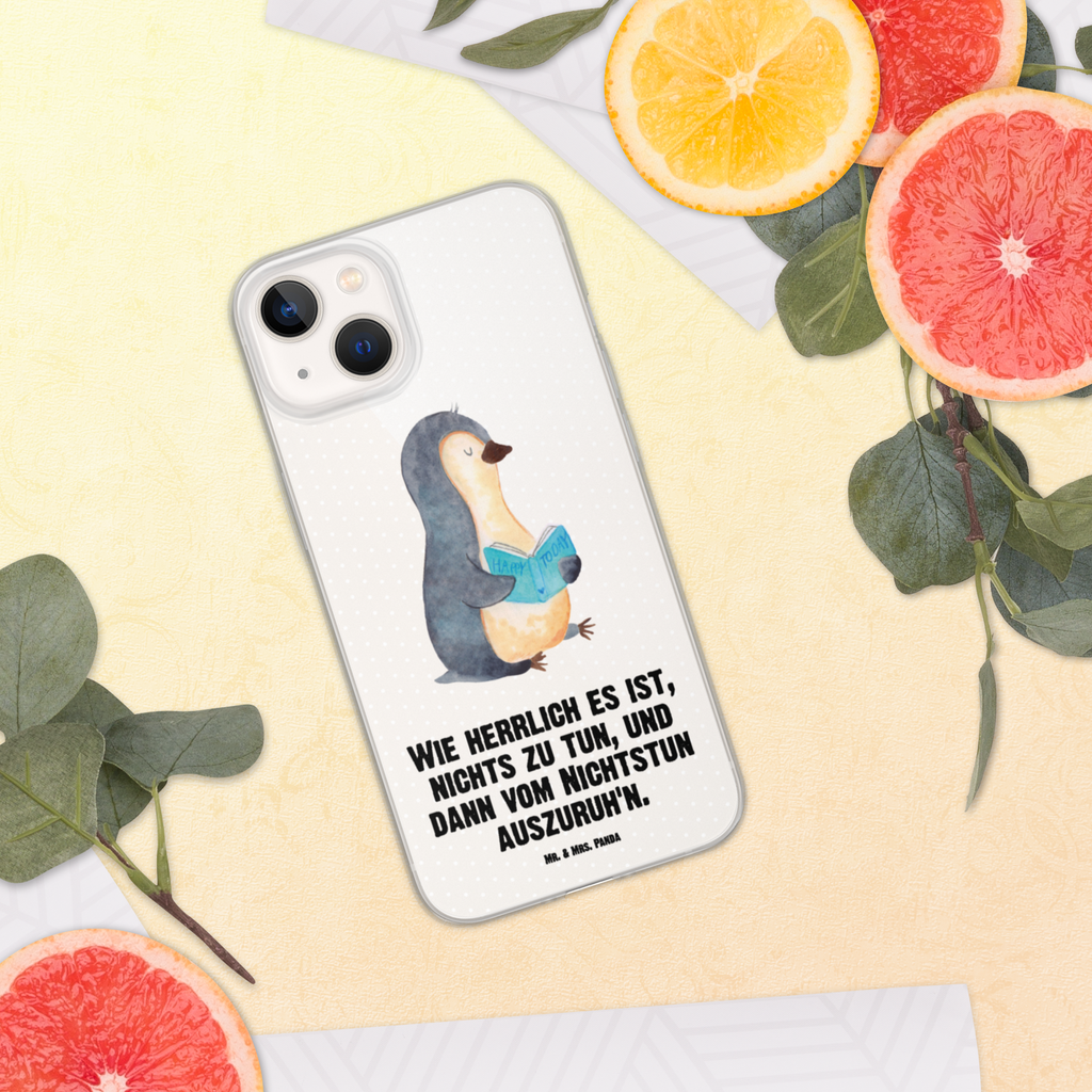 Handyhülle Pinguin Buch Handyhülle, Handycover, Transparente Handyhülle, Flexible Handyhülle, Handyschutz, Transparent, Durchsichtig, Schutzhülle für Handy, Stilvolle Handyhülle, Robuste Handyhülle, Schutz vor Kratzern, Schützende Handyhülle, Pinguin, Pinguine, Buch, Lesen, Bücherwurm, Nichtstun, Faulenzen, Ferien, Urlaub, Freizeit