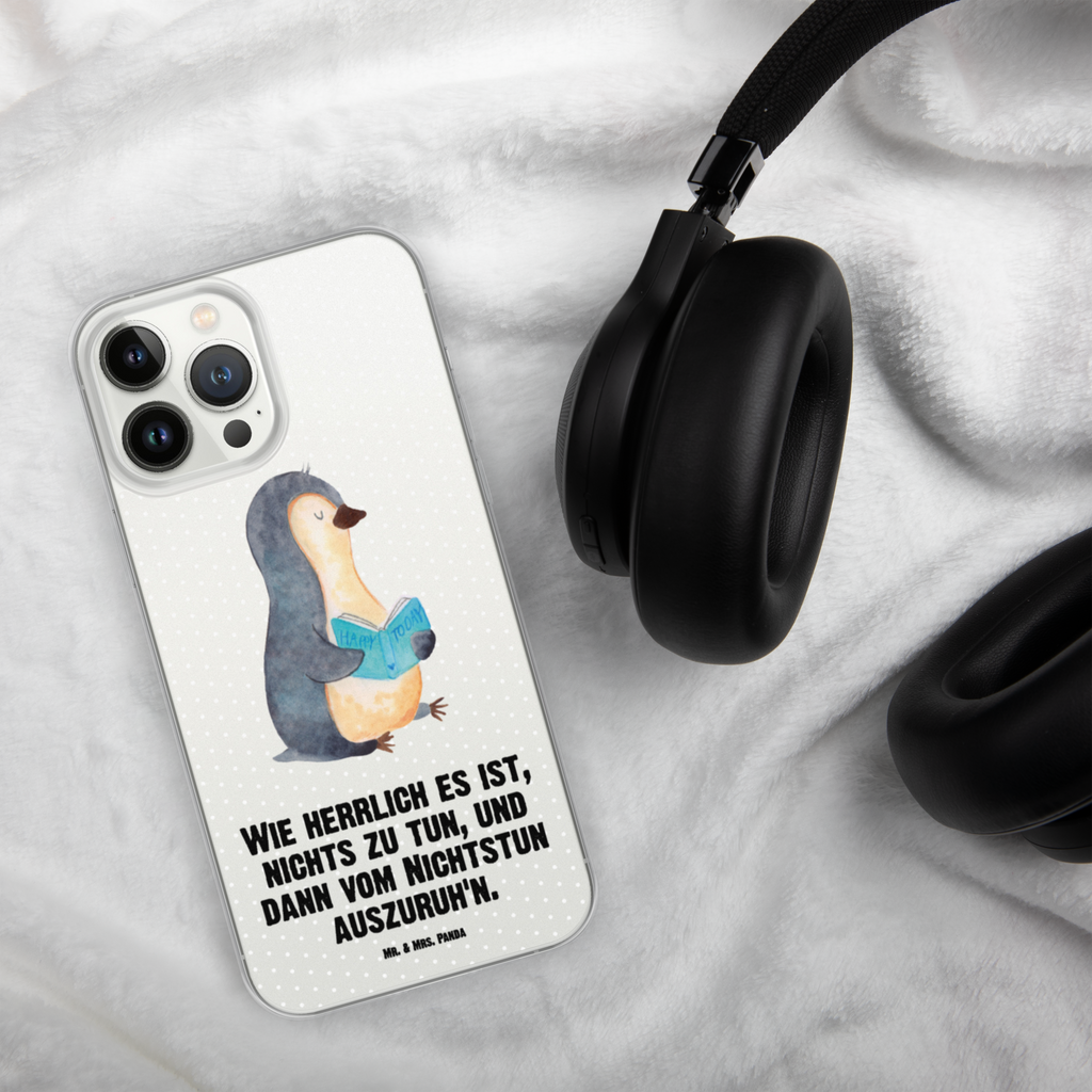 Handyhülle Pinguin Buch Handyhülle, Handycover, Transparente Handyhülle, Flexible Handyhülle, Handyschutz, Transparent, Durchsichtig, Schutzhülle für Handy, Stilvolle Handyhülle, Robuste Handyhülle, Schutz vor Kratzern, Schützende Handyhülle, Pinguin, Pinguine, Buch, Lesen, Bücherwurm, Nichtstun, Faulenzen, Ferien, Urlaub, Freizeit