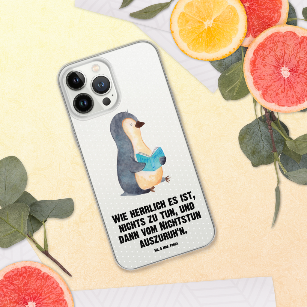 Handyhülle Pinguin Buch Handyhülle, Handycover, Transparente Handyhülle, Flexible Handyhülle, Handyschutz, Transparent, Durchsichtig, Schutzhülle für Handy, Stilvolle Handyhülle, Robuste Handyhülle, Schutz vor Kratzern, Schützende Handyhülle, Pinguin, Pinguine, Buch, Lesen, Bücherwurm, Nichtstun, Faulenzen, Ferien, Urlaub, Freizeit