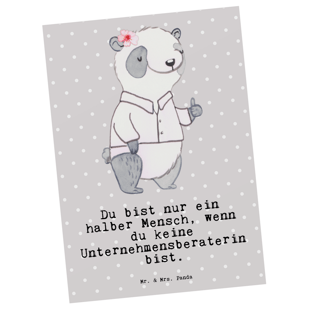 Postkarte Unternehmensberaterin mit Herz Geschenkkarte, Grußkarte, Karte, Einladung, Ansichtskarte, Geburtstagskarte, Einladungskarte, Beruf, Ausbildung, Jubiläum, Abschied, Rente, Kollege, Kollegin, Geschenk, Schenken, Arbeitskollege, Mitarbeiter, Firma, Danke, Dankeschön