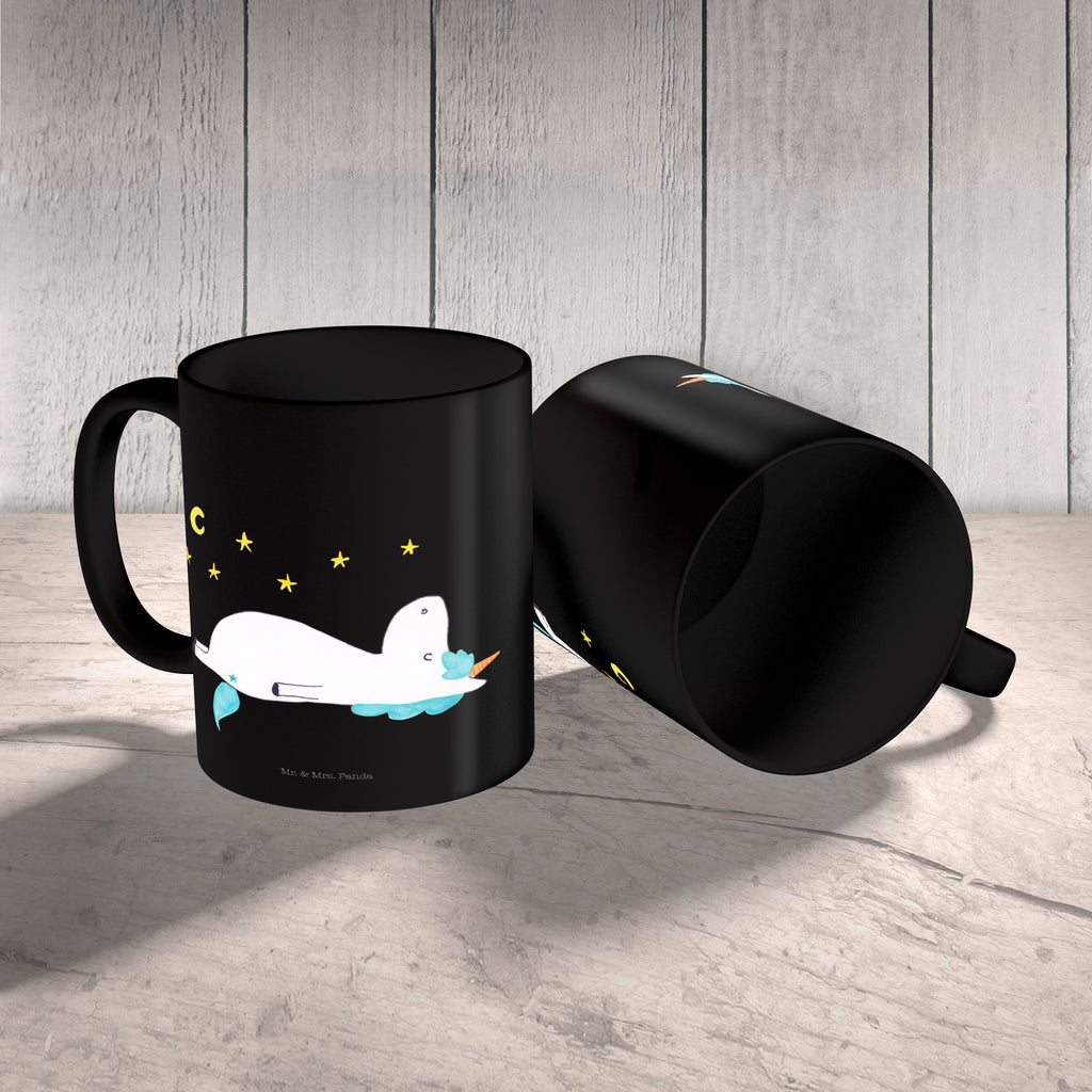 Tasse Einhorn Sternenhimmel Becher, Kaffeetasse, Kaffeebecher, Tee, Frühstück, Büro, Einhorn, Einhörner, Einhorn Deko, Pegasus, Unicorn, Sterne, Dachschaden, Verrückt, Sternenhimmel