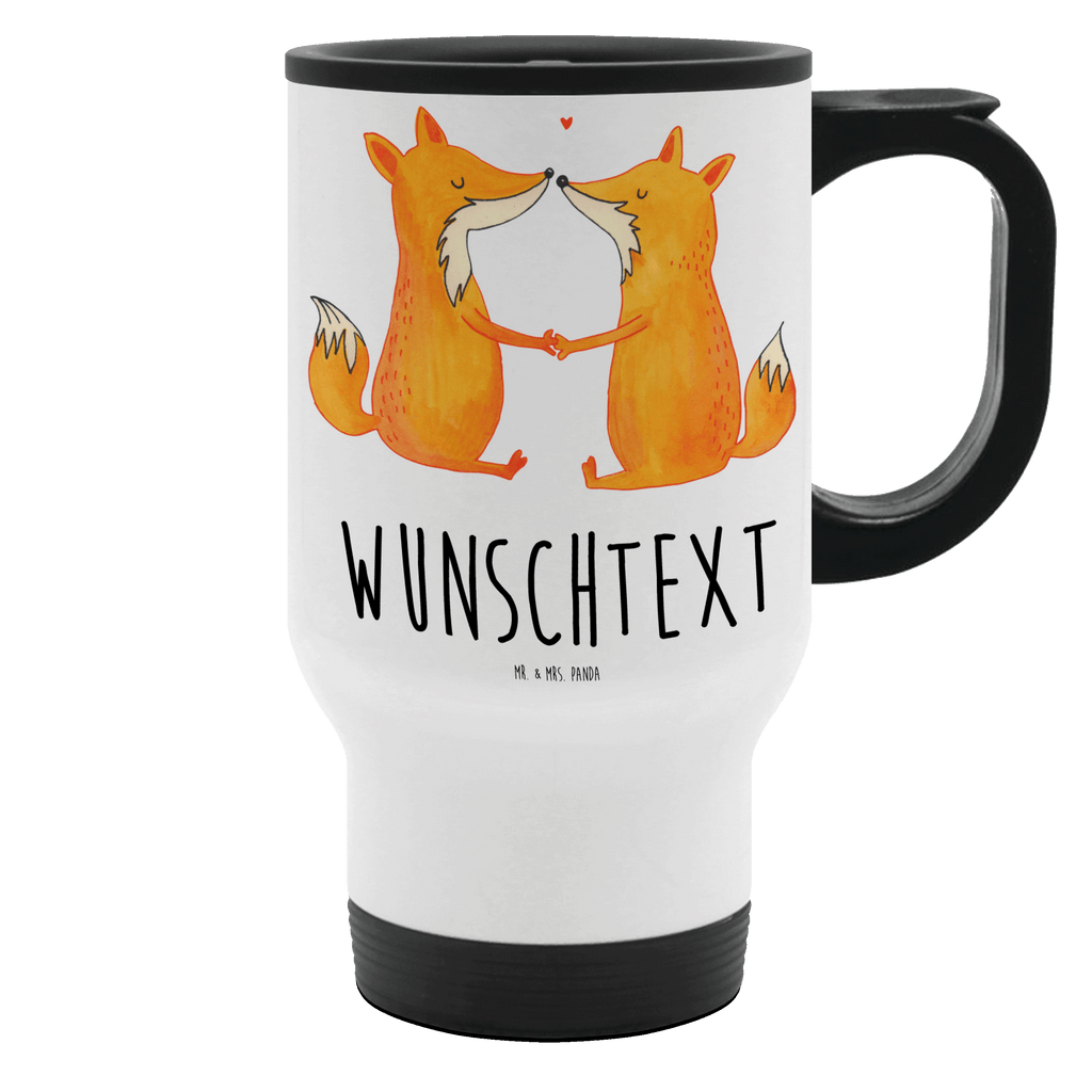 Personalisierter Thermobecher Füchse Liebe Personalisierter Thermobecher, Personalisierter To Go Becher, Personalisierte Thermotasse, Personalisierter Kaffeebecher, Personalisierter Isolierbecher, Thermobecher personalisieren, Thermobecher mit Namen, Thermobecher selbst gestalten, Wunschname, Spülmaschinenfest, Bedrucken, Isolierbecher mit Namen, Isolierbecher selbst gestalten, Thermotasse personalisieren, Thermotasse mit Namen, Fuchs, Füchse, Fox, Liebe, Liebespaar, Paar, Partner, Freundin, Freund, Ehe, Verlobte, Ehemann, Ehefrau, Liebesbeweis