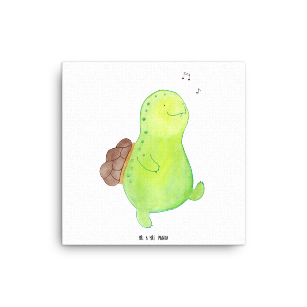 Leinwand Bild Schildkröte pfeift Leinwand, Bild, Kunstdruck, Wanddeko, Dekoration, Schildkröte, Schildi, Schildkröten, fröhlich, Glück, Motivation, Lebensfreude, Depression, Trennung, Neuanfang