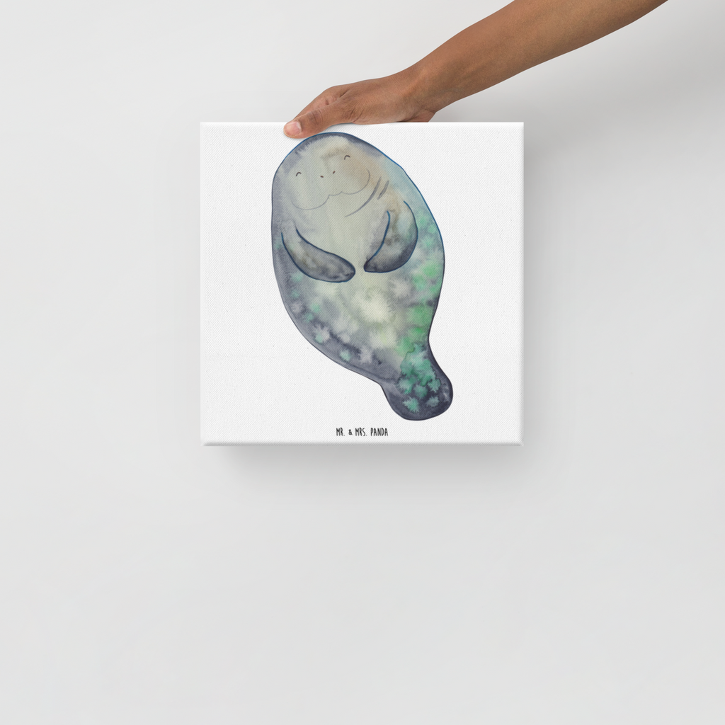 Leinwand Bild Seekuh happy Leinwand, Bild, Kunstdruck, Wanddeko, Dekoration, Meerestiere, Meer, Urlaub, Seekuh, Seekühe, Selbstliebe, Respekt, Neuanfang, Neustart, Achtsamkeit, Zufrieden, Liebeskummer, Freundin