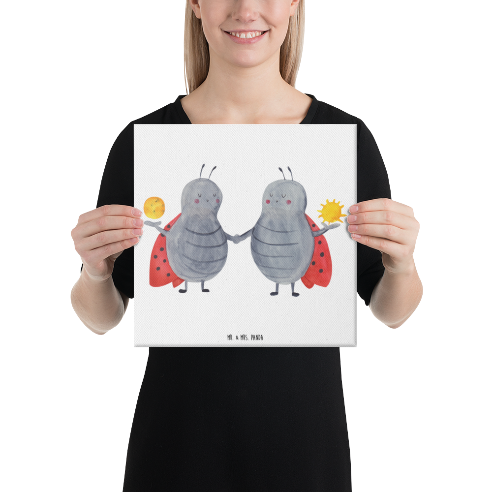 Leinwand Bild Sternzeichen Zwilling Leinwand, Bild, Kunstdruck, Wanddeko, Dekoration, Tierkreiszeichen, Sternzeichen, Horoskop, Astrologie, Aszendent, Zwillinge, Zwilling Geschenk, Zwilling Sternzeichen, Geburtstag Mai, Geschenk Mai, Geschenk Juni, Marienkäfer, Glückskäfer, Zwillingsbruder, Zwillingsschwester