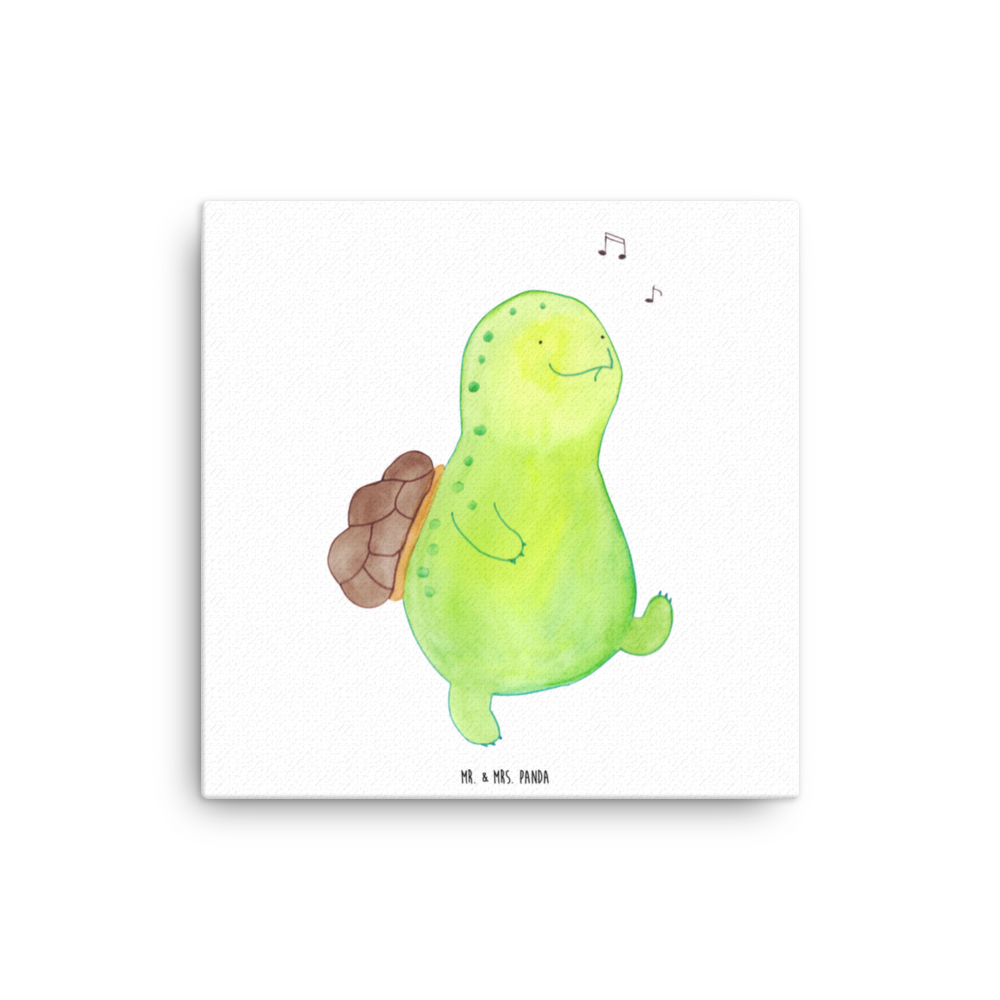 Leinwand Bild Schildkröte pfeift Leinwand, Bild, Kunstdruck, Wanddeko, Dekoration, Schildkröte, Schildi, Schildkröten, fröhlich, Glück, Motivation, Lebensfreude, Depression, Trennung, Neuanfang