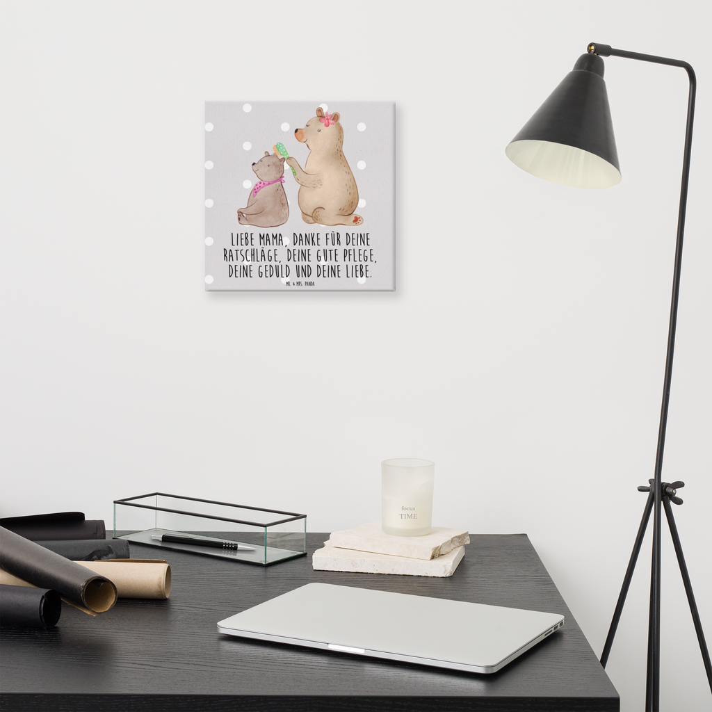 Leinwand Bild Bär mit Kind Leinwand, Bild, Kunstdruck, Wanddeko, Dekoration, Familie, Vatertag, Muttertag, Bruder, Schwester, Mama, Papa, Oma, Opa, Geschenk, Mutti, Mutter
