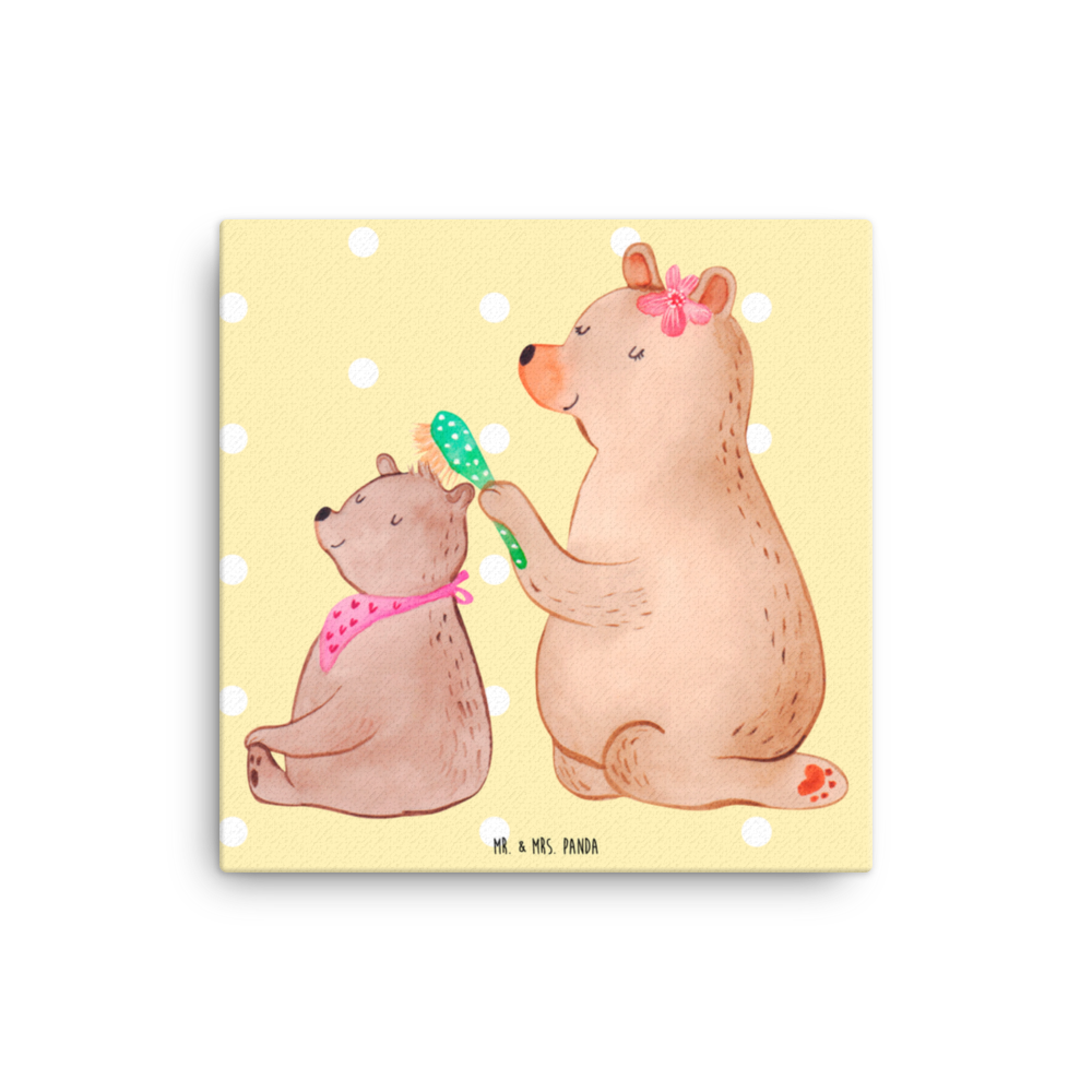 Leinwand Bild Bär mit Kind Leinwand, Bild, Kunstdruck, Wanddeko, Dekoration, Familie, Vatertag, Muttertag, Bruder, Schwester, Mama, Papa, Oma, Opa, Geschenk, Mutti, Mutter