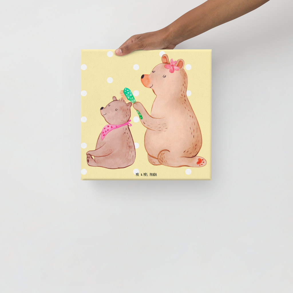 Leinwand Bild Bär mit Kind Leinwand, Bild, Kunstdruck, Wanddeko, Dekoration, Familie, Vatertag, Muttertag, Bruder, Schwester, Mama, Papa, Oma, Opa, Geschenk, Mutti, Mutter