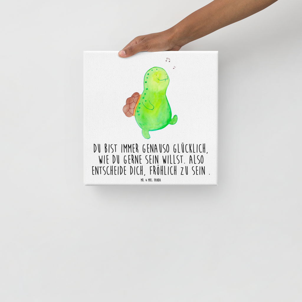 Leinwand Bild Schildkröte pfeift Leinwand, Bild, Kunstdruck, Wanddeko, Dekoration, Schildkröte, Schildi, Schildkröten, fröhlich, Glück, Motivation, Lebensfreude, Depression, Trennung, Neuanfang