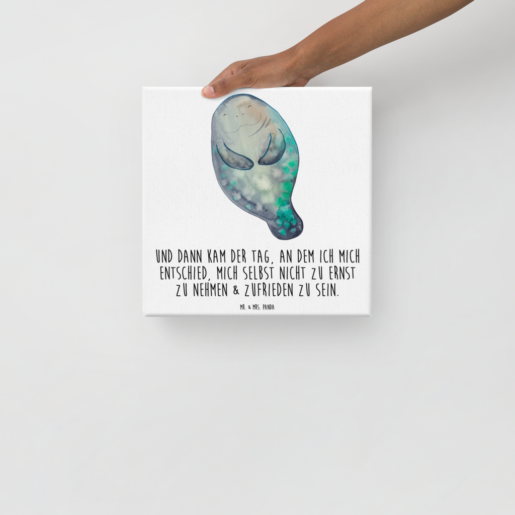 Leinwand Bild Seekuh happy Leinwand, Bild, Kunstdruck, Wanddeko, Dekoration, Meerestiere, Meer, Urlaub, Seekuh, Seekühe, Selbstliebe, Respekt, Neuanfang, Neustart, Achtsamkeit, Zufrieden, Liebeskummer, Freundin