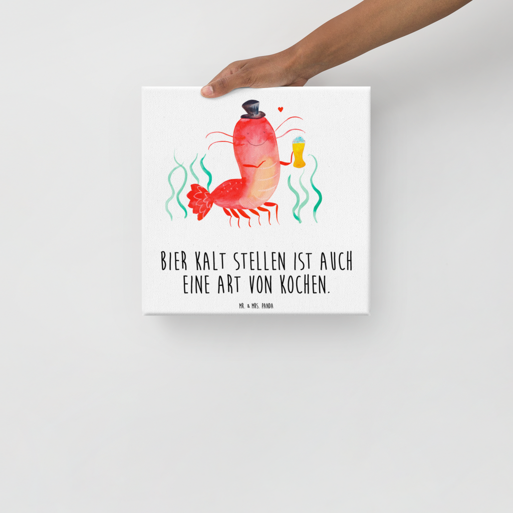 Leinwand Bild Hummer mit Weizen