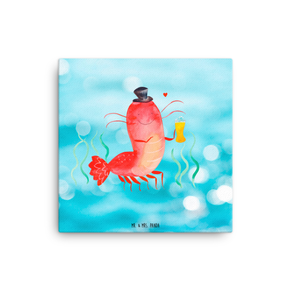 Leinwand Bild Hummer mit Weizen