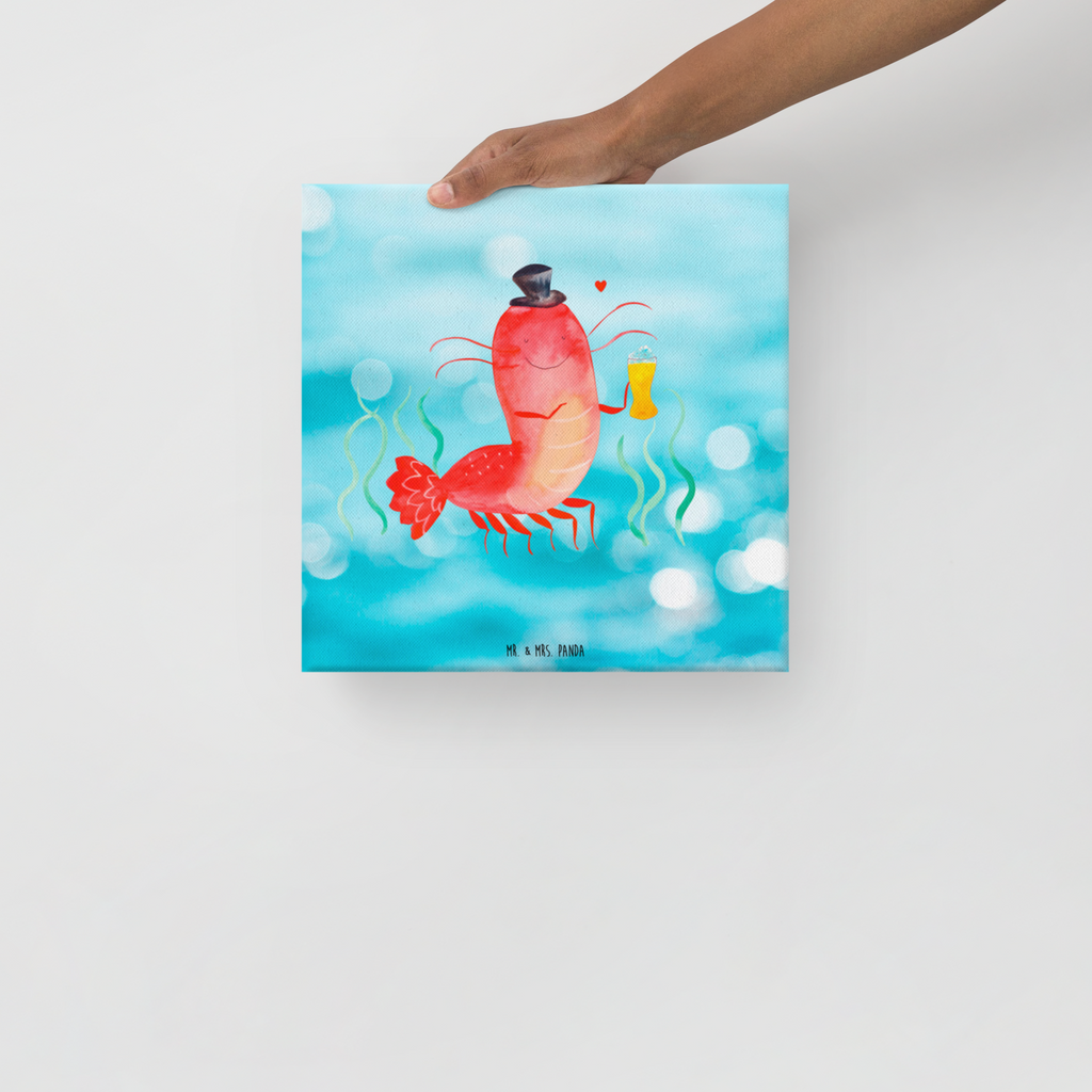 Leinwand Bild Hummer mit Weizen