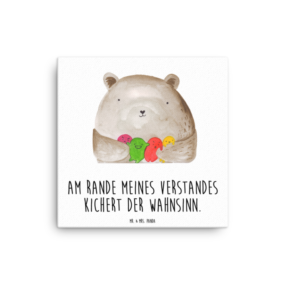 Leinwand Bild Bär Gefühl Leinwand, Bild, Kunstdruck, Wanddeko, Dekoration, Bär, Teddy, Teddybär, Wahnsinn, Verrückt, Durchgedreht