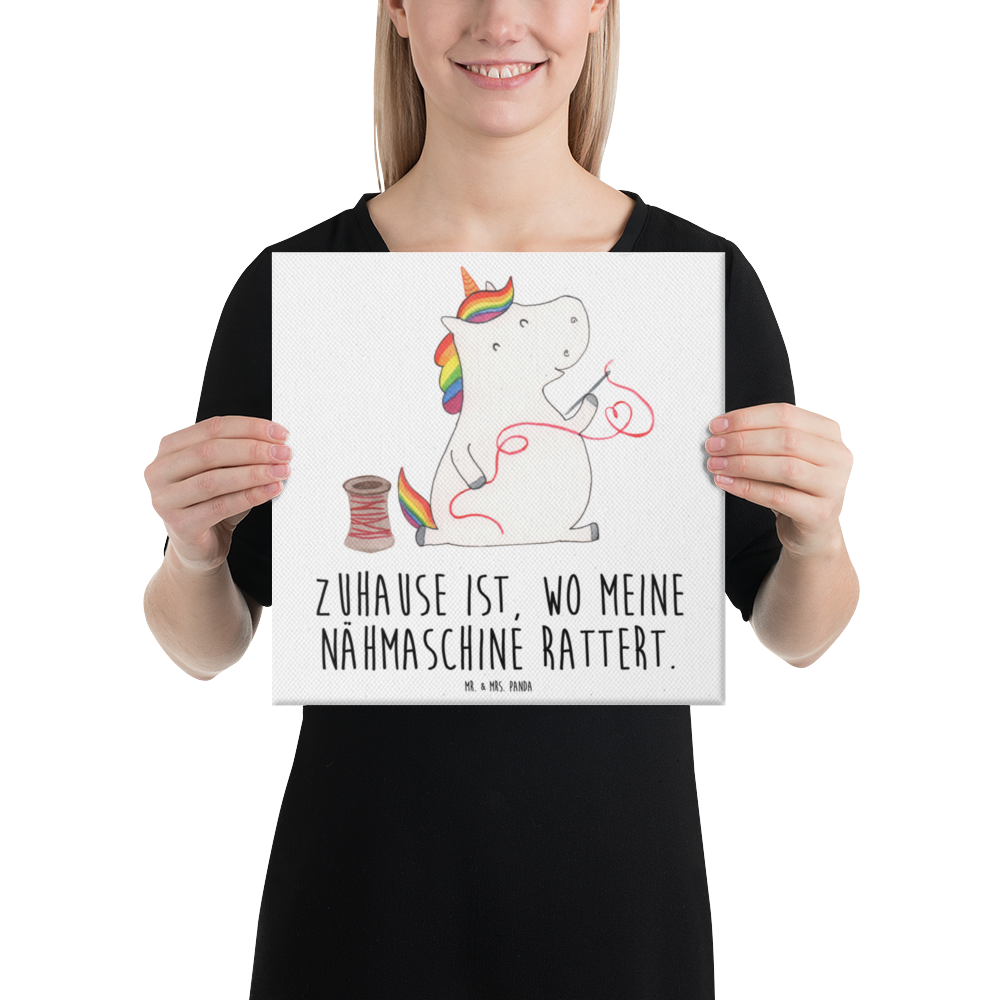 Leinwand Bild Einhorn Näherin Leinwand, Bild, Kunstdruck, Wanddeko, Dekoration, Einhorn, Einhörner, Einhorn Deko, Pegasus, Unicorn, Näherin, nähen, Mädchen, Freundin, Häkeln, Stricken, basteln, Nähzimmer