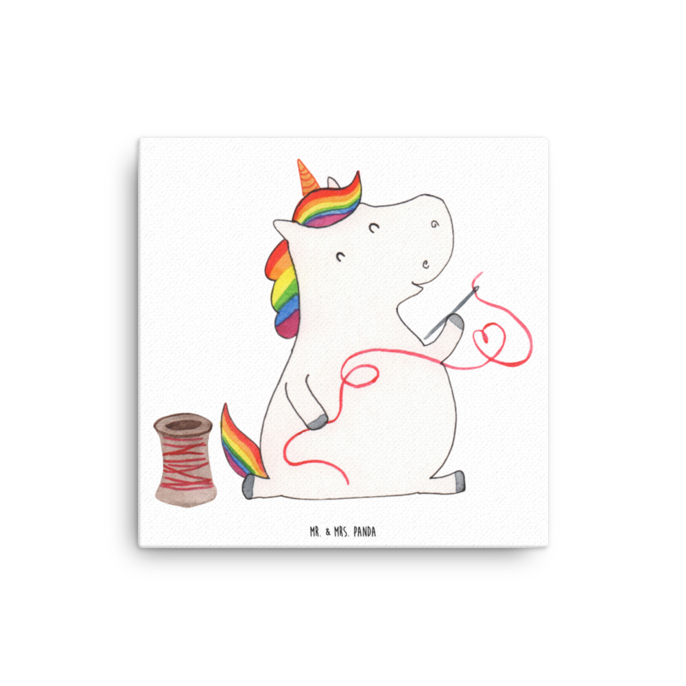 Leinwand Bild Einhorn Näherin Leinwand, Bild, Kunstdruck, Wanddeko, Dekoration, Einhorn, Einhörner, Einhorn Deko, Pegasus, Unicorn, Näherin, nähen, Mädchen, Freundin, Häkeln, Stricken, basteln, Nähzimmer