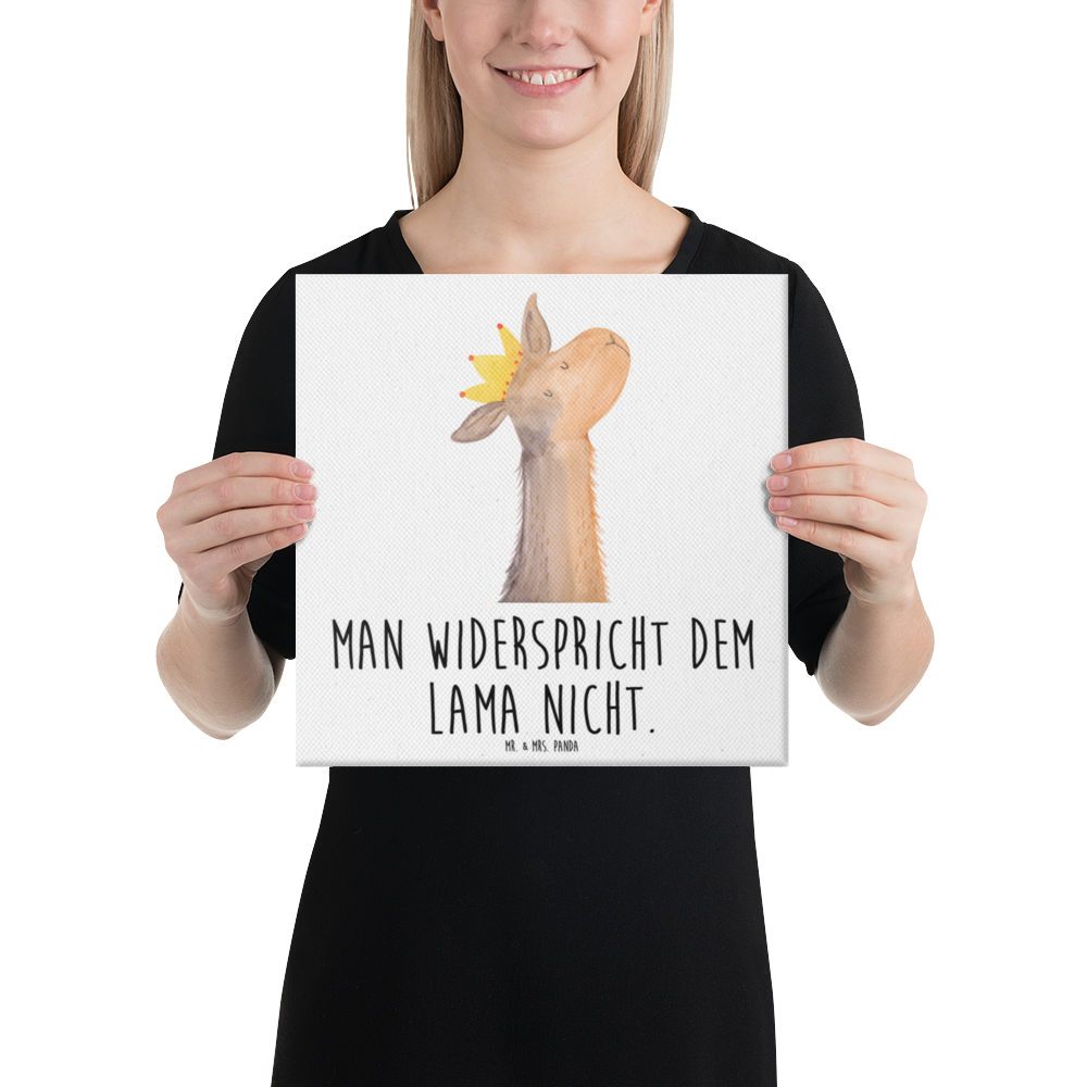 Leinwand Bild Lamakopf König Leinwand, Bild, Kunstdruck, Wanddeko, Dekoration, Lama, Alpaka, Lamas, König, Königin, Freundin, Mama, Papa, Büro Kollege, Kollegin, Chef, Vorgesetzter, Abi, Abitur