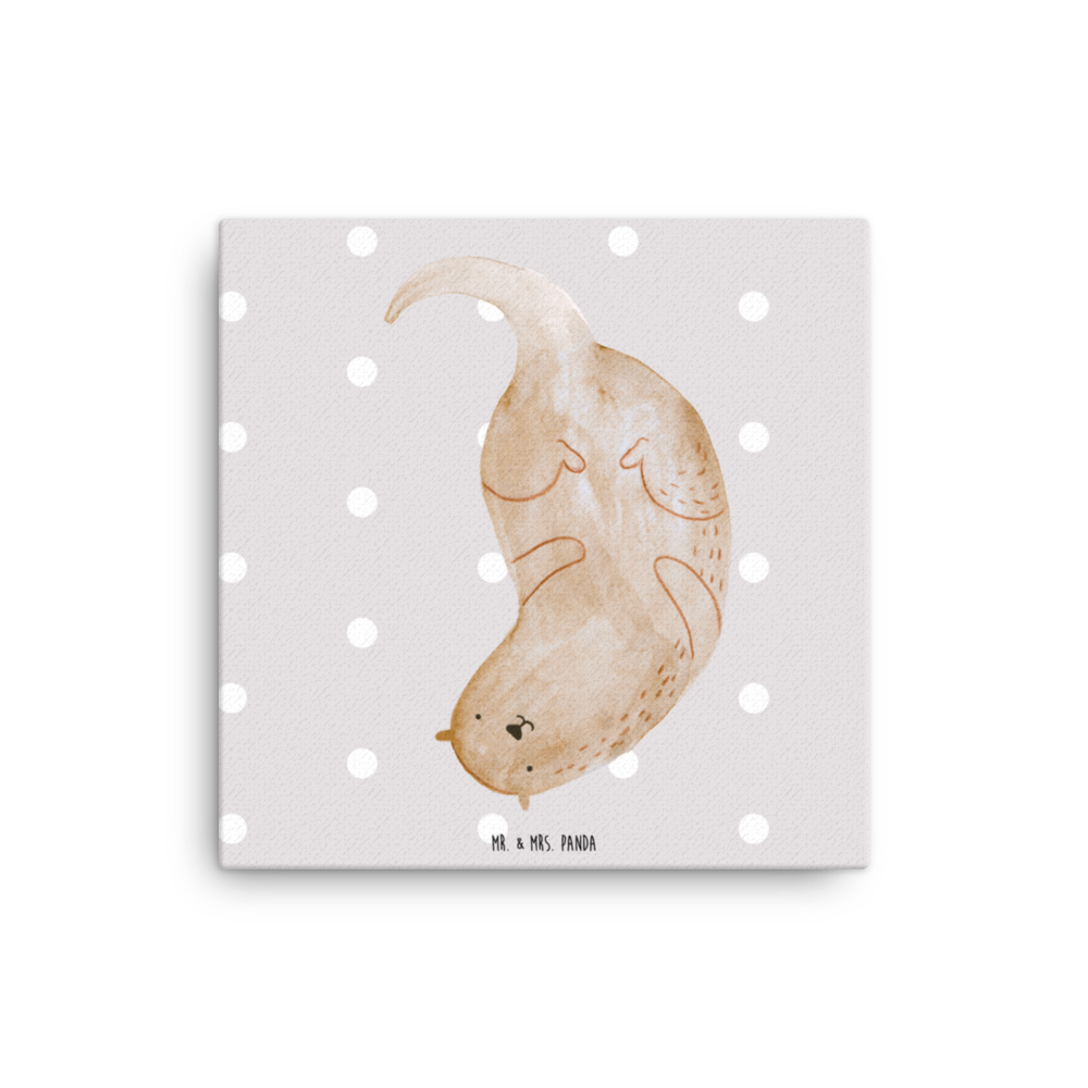 Leinwand Bild Otter kopfüber Leinwand, Bild, Kunstdruck, Wanddeko, Dekoration, Otter, Fischotter, Seeotter, Otter Seeotter See Otter