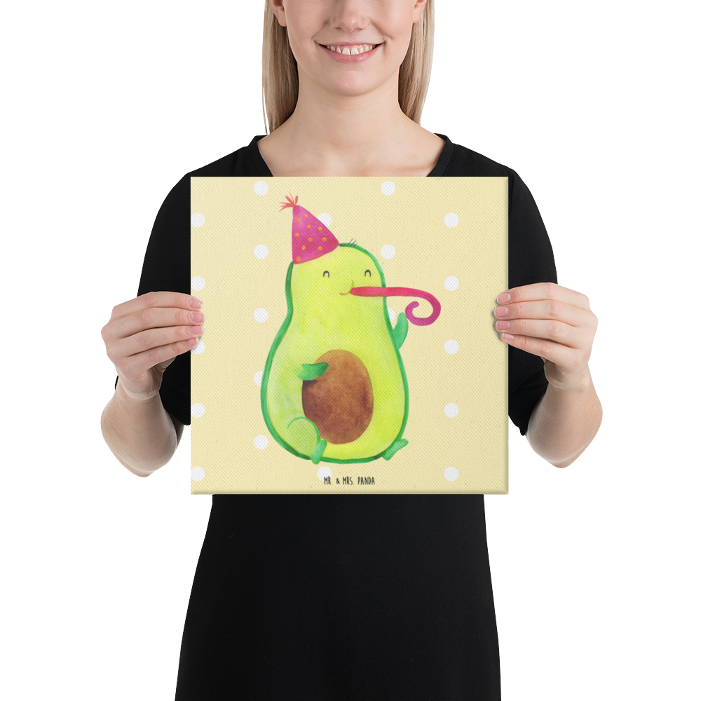 Leinwand Bild Avocado Partyhupe Leinwand, Bild, Kunstdruck, Wanddeko, Dekoration, Avocado, Veggie, Vegan, Gesund, Party, Feierlichkeit, Feier, Fete, Geburtstag, Gute Laune, Tröte