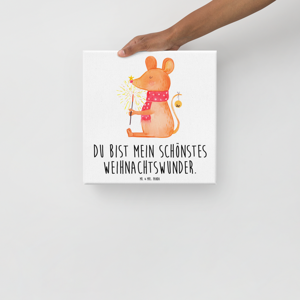 Leinwand Bild Weihnachtsmaus Leinwand, Bild, Kunstdruck, Wanddeko, Dekoration, Winter, Weihnachten, Weihnachtsdeko, Nikolaus, Advent, Heiligabend, Wintermotiv, Frohe Weihnachten, Weihnachtsgruß, Weihnachtsmotiv, Maus, Mäuschen, Weihnachtswunder