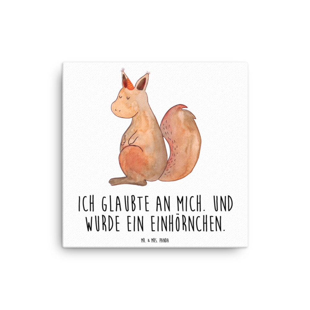 Leinwand Bild Einhörnchen Glaube Leinwand, Bild, Kunstdruck, Wanddeko, Dekoration, Einhorn, Einhörner, Einhorn Deko, Pegasus, Unicorn, Einhörnchen, Eichhörnchen, Eichhorn