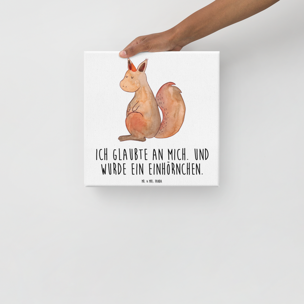 Leinwand Bild Einhörnchen Glaube Leinwand, Bild, Kunstdruck, Wanddeko, Dekoration, Einhorn, Einhörner, Einhorn Deko, Pegasus, Unicorn, Einhörnchen, Eichhörnchen, Eichhorn