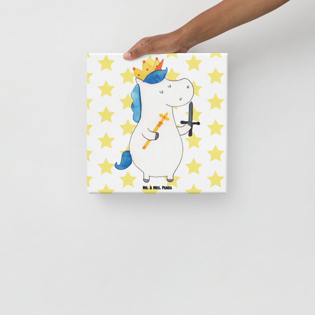 Leinwand Bild Einhorn König mit Schwert Leinwand, Bild, Kunstdruck, Wanddeko, Dekoration, Einhorn, Einhörner, Einhorn Deko, Pegasus, Unicorn, König, Ritter, Mittelalter