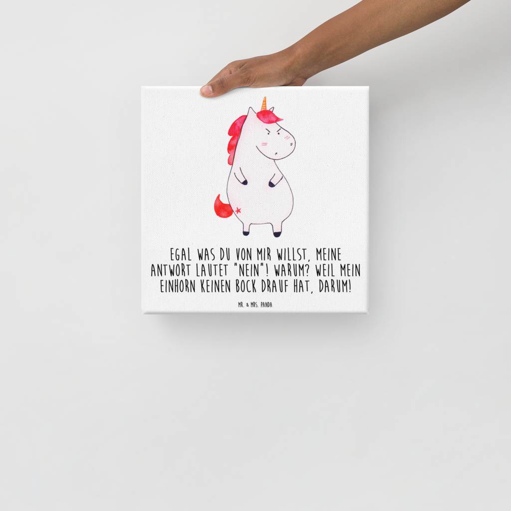 Leinwand Bild Einhorn wütend Leinwand, Bild, Kunstdruck, Wanddeko, Dekoration, Einhorn, Einhörner, Einhorn Deko, Pegasus, Unicorn, Realität, Ansage, lustlos, nein, Büro, Arbeit, wütend, dumme Fragen, lustig, Spaß, Geschenk
