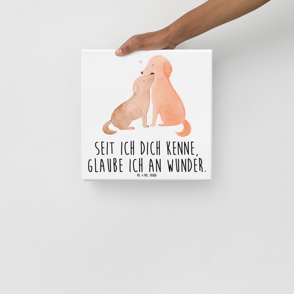 Leinwand Bild Hunde Liebe Leinwand, Bild, Kunstdruck, Wanddeko, Dekoration, Hund, Hundemotiv, Haustier, Hunderasse, Tierliebhaber, Hundebesitzer, Sprüche, Liebe, Hund. Hunde, Kuss, Vertrauen, Kuscheln, Herz
