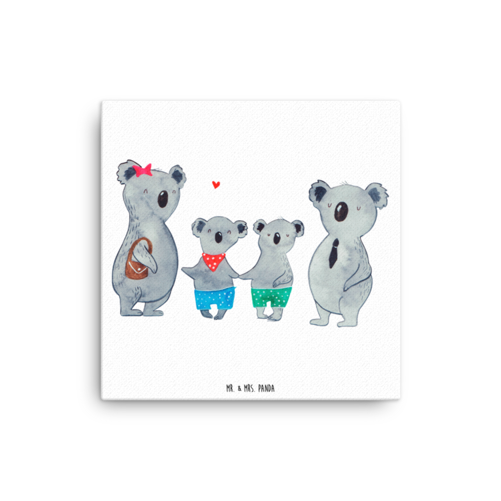 Leinwand Bild Koala Familie zwei Leinwand, Bild, Kunstdruck, Wanddeko, Dekoration, Familie, Vatertag, Muttertag, Bruder, Schwester, Mama, Papa, Oma, Opa, Koala, Koalabär, beste Familie, Familienzeit, Familienleben, Koalafamilie, Lieblingsfamilie