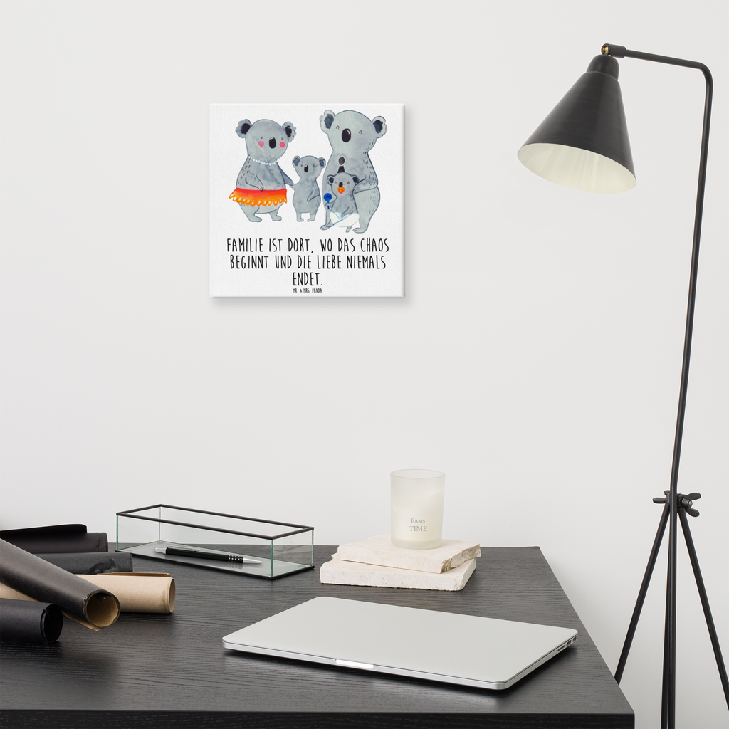 Leinwand Bild Koala Familie Leinwand, Bild, Kunstdruck, Wanddeko, Dekoration, Familie, Vatertag, Muttertag, Bruder, Schwester, Mama, Papa, Oma, Opa, Koala, Koalas, Family, Kinder, Geschwister, Familienleben