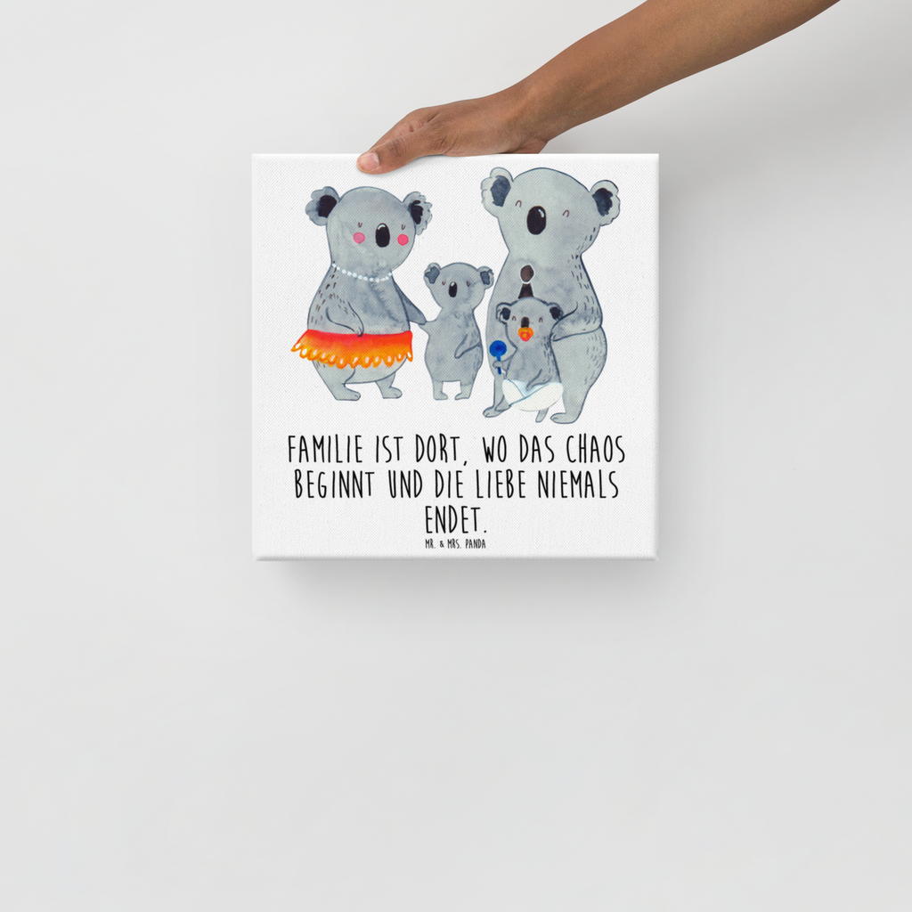 Leinwand Bild Koala Familie Leinwand, Bild, Kunstdruck, Wanddeko, Dekoration, Familie, Vatertag, Muttertag, Bruder, Schwester, Mama, Papa, Oma, Opa, Koala, Koalas, Family, Kinder, Geschwister, Familienleben