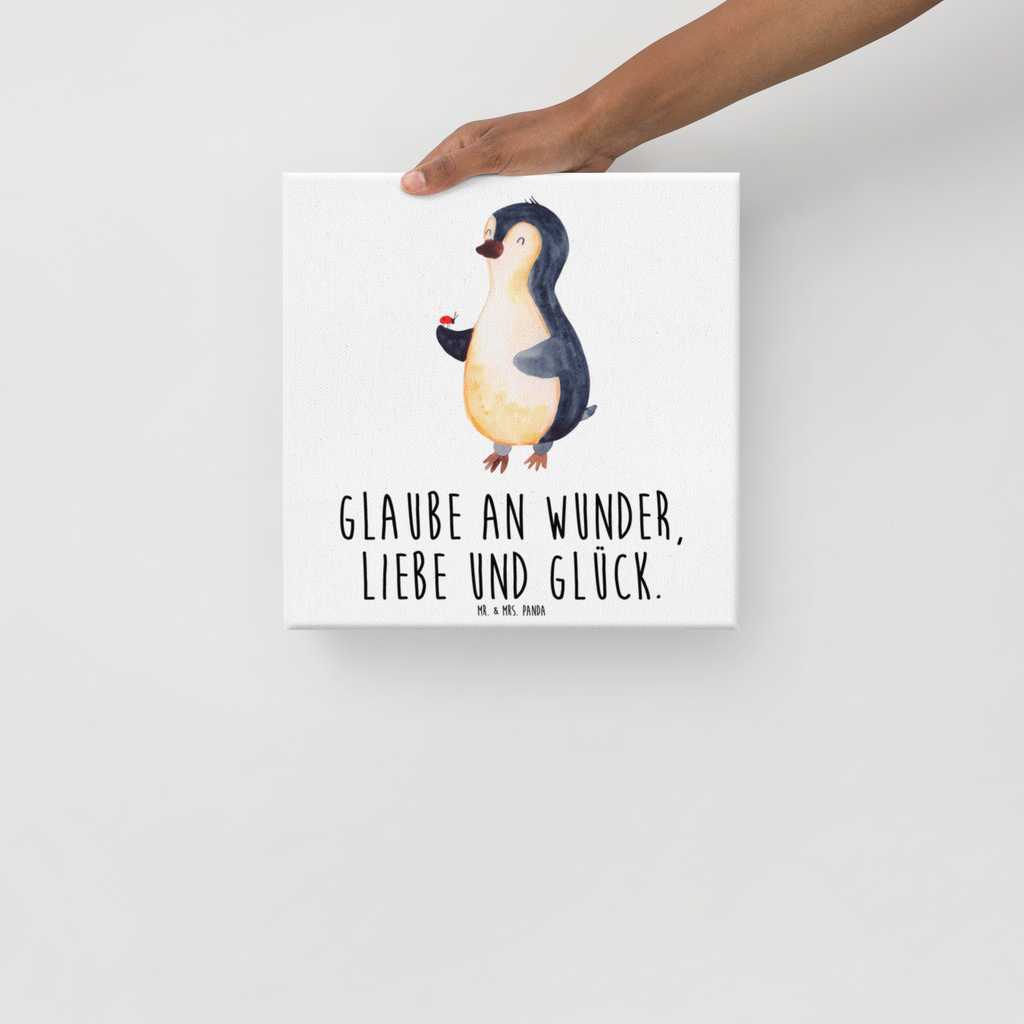 Leinwand Bild Pinguin Marienkäfer Leinwand, Bild, Kunstdruck, Wanddeko, Dekoration, Pinguin, Pinguine, Marienkäfer, Liebe, Wunder, Glück, Freude, Lebensfreude