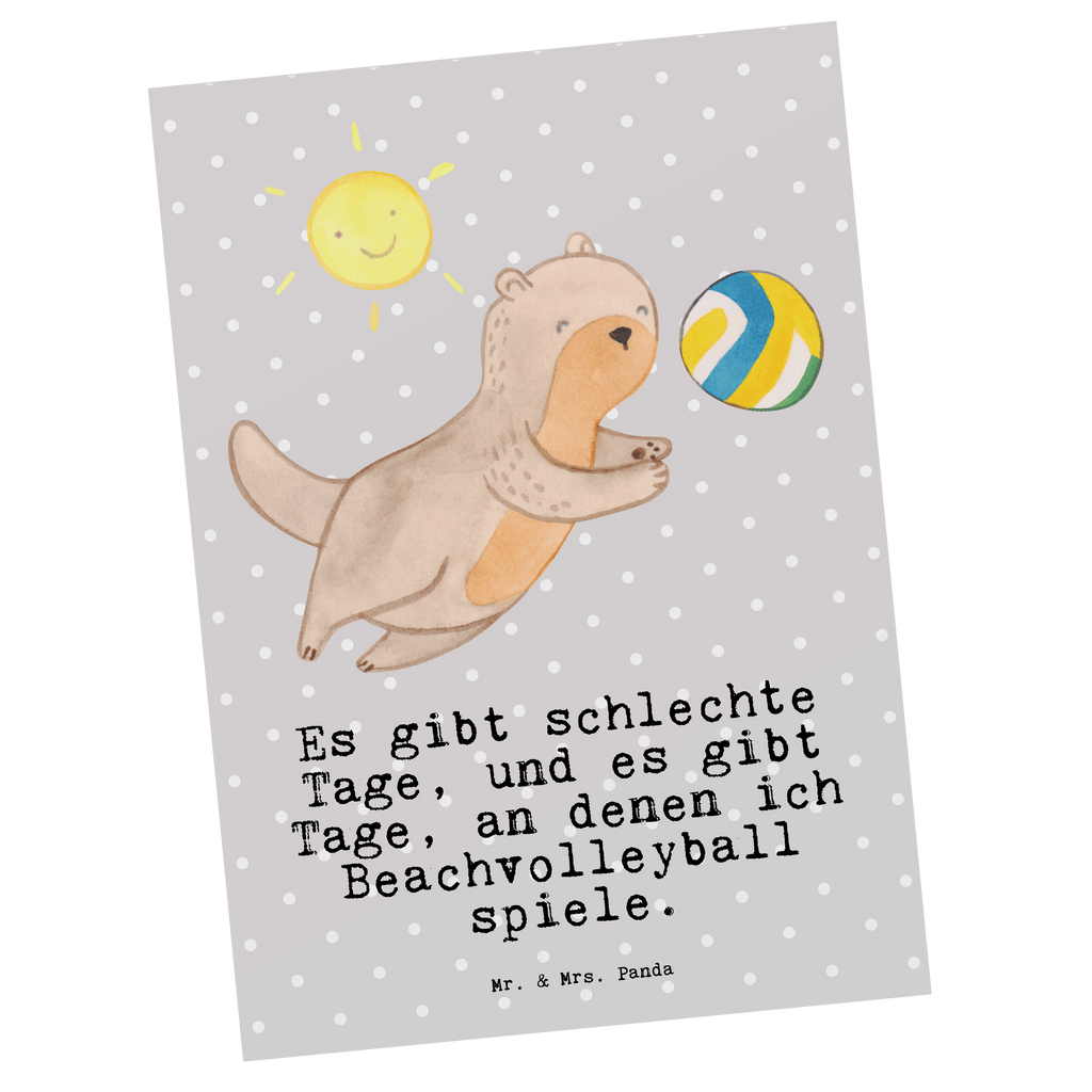 Postkarte Otter Beachvolleyball Tage Geschenkkarte, Grußkarte, Karte, Einladung, Ansichtskarte, Geburtstagskarte, Einladungskarte, Dankeskarte, Geschenk, Sport, Sportart, Hobby, Schenken, Danke, Dankeschön, Auszeichnung, Gewinn, Sportler, Beachvolleyball, Volleyball, Ballsport, Volleyballturnier