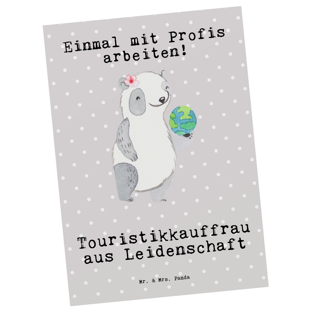 Postkarte Touristikkauffrau aus Leidenschaft Geschenkkarte, Grußkarte, Karte, Einladung, Ansichtskarte, Geburtstagskarte, Einladungskarte, Beruf, Ausbildung, Jubiläum, Abschied, Rente, Kollege, Kollegin, Geschenk, Schenken, Arbeitskollege, Mitarbeiter, Firma, Danke, Dankeschön