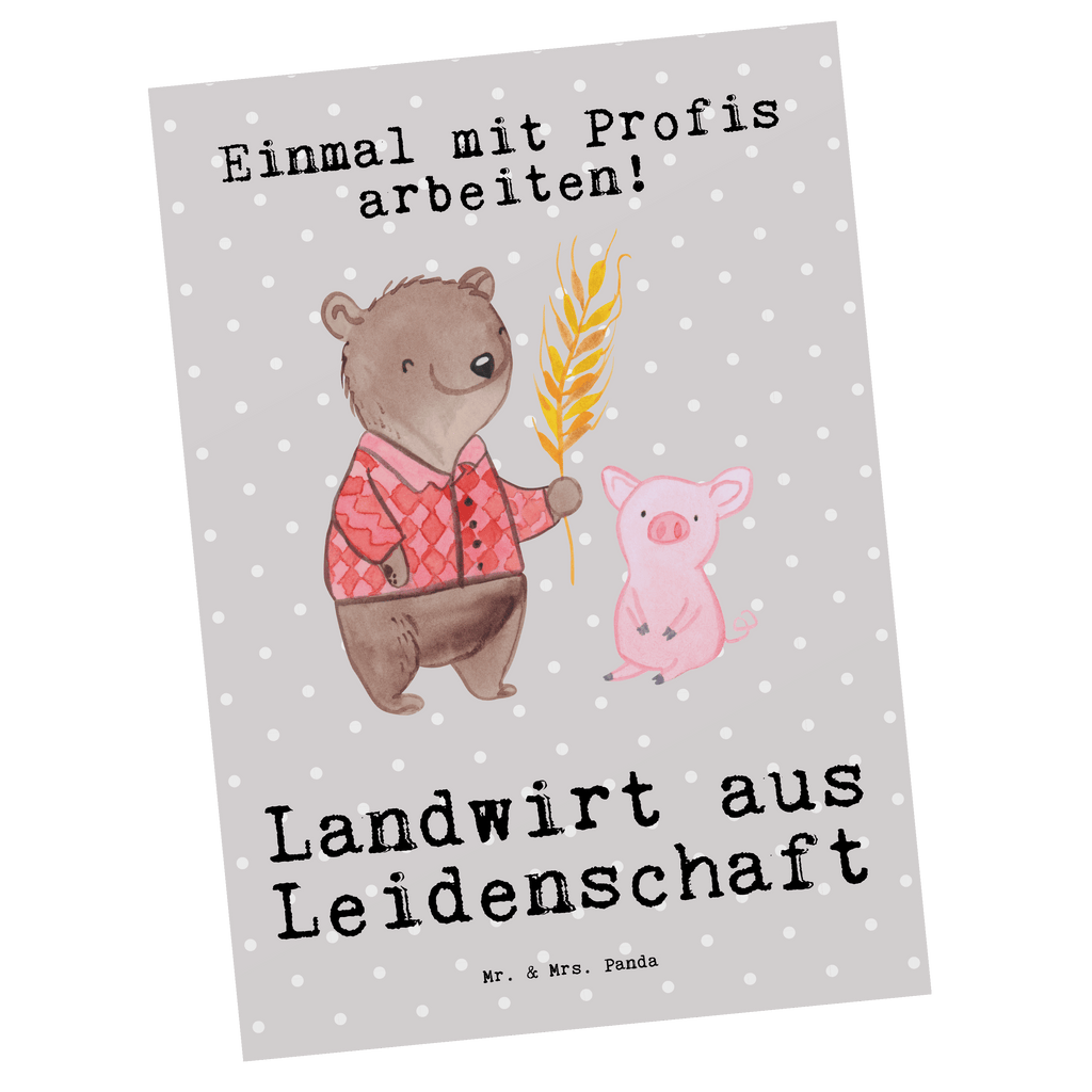 Postkarte Landwirt aus Leidenschaft Geschenkkarte, Grußkarte, Karte, Einladung, Ansichtskarte, Geburtstagskarte, Einladungskarte, Beruf, Ausbildung, Jubiläum, Abschied, Rente, Kollege, Kollegin, Geschenk, Schenken, Arbeitskollege, Mitarbeiter, Firma, Danke, Dankeschön, Landwirt; Bauer, Tierwirt, Agronom, Farmer, Bauernhof
