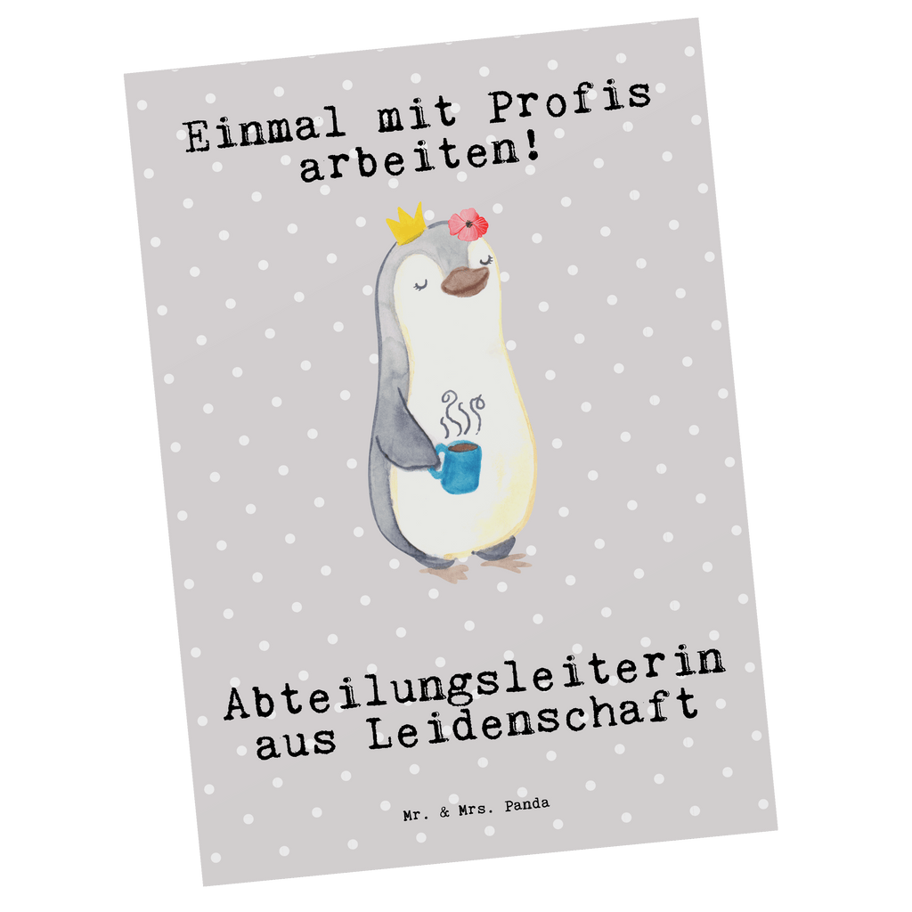 Postkarte Abteilungsleiterin aus Leidenschaft Geschenkkarte, Grußkarte, Karte, Einladung, Ansichtskarte, Geburtstagskarte, Einladungskarte, Dankeskarte, Beruf, Ausbildung, Jubiläum, Abschied, Rente, Kollege, Kollegin, Geschenk, Schenken, Arbeitskollege, Mitarbeiter, Firma, Danke, Dankeschön, Abteilungsleiterin, Teamleiterin, Führungskraft