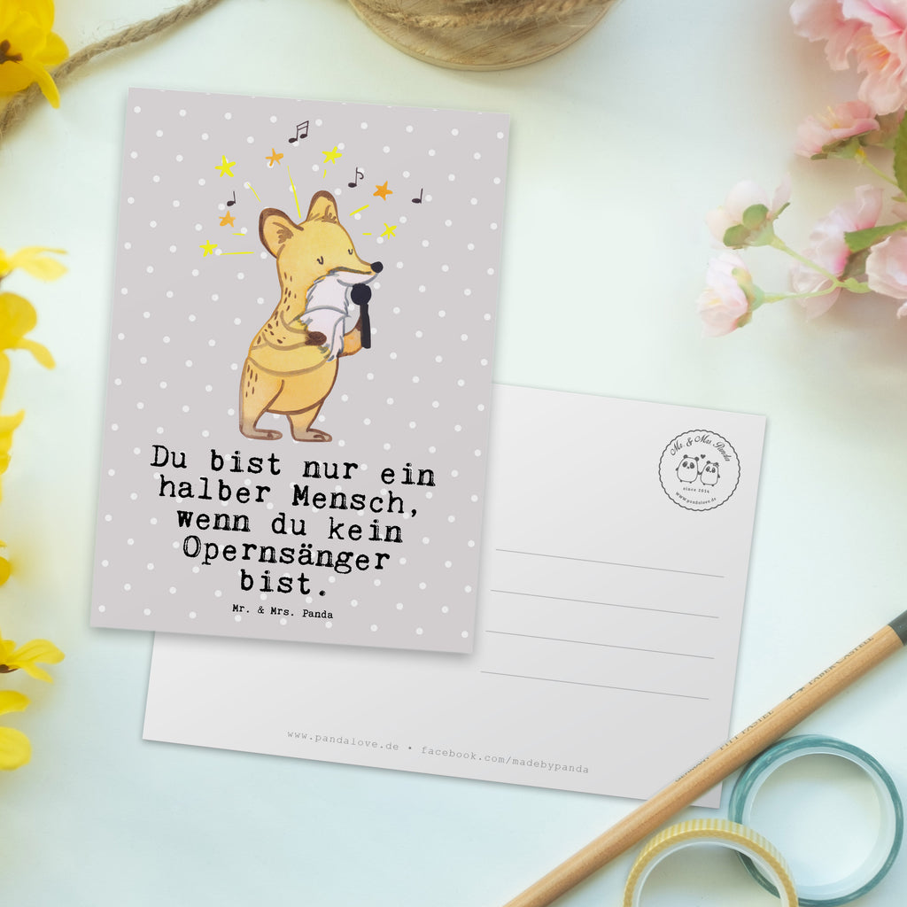 Postkarte Opernsänger mit Herz Geschenkkarte, Grußkarte, Karte, Einladung, Ansichtskarte, Geburtstagskarte, Einladungskarte, Dankeskarte, Beruf, Ausbildung, Jubiläum, Abschied, Rente, Kollege, Kollegin, Geschenk, Schenken, Arbeitskollege, Mitarbeiter, Firma, Danke, Dankeschön