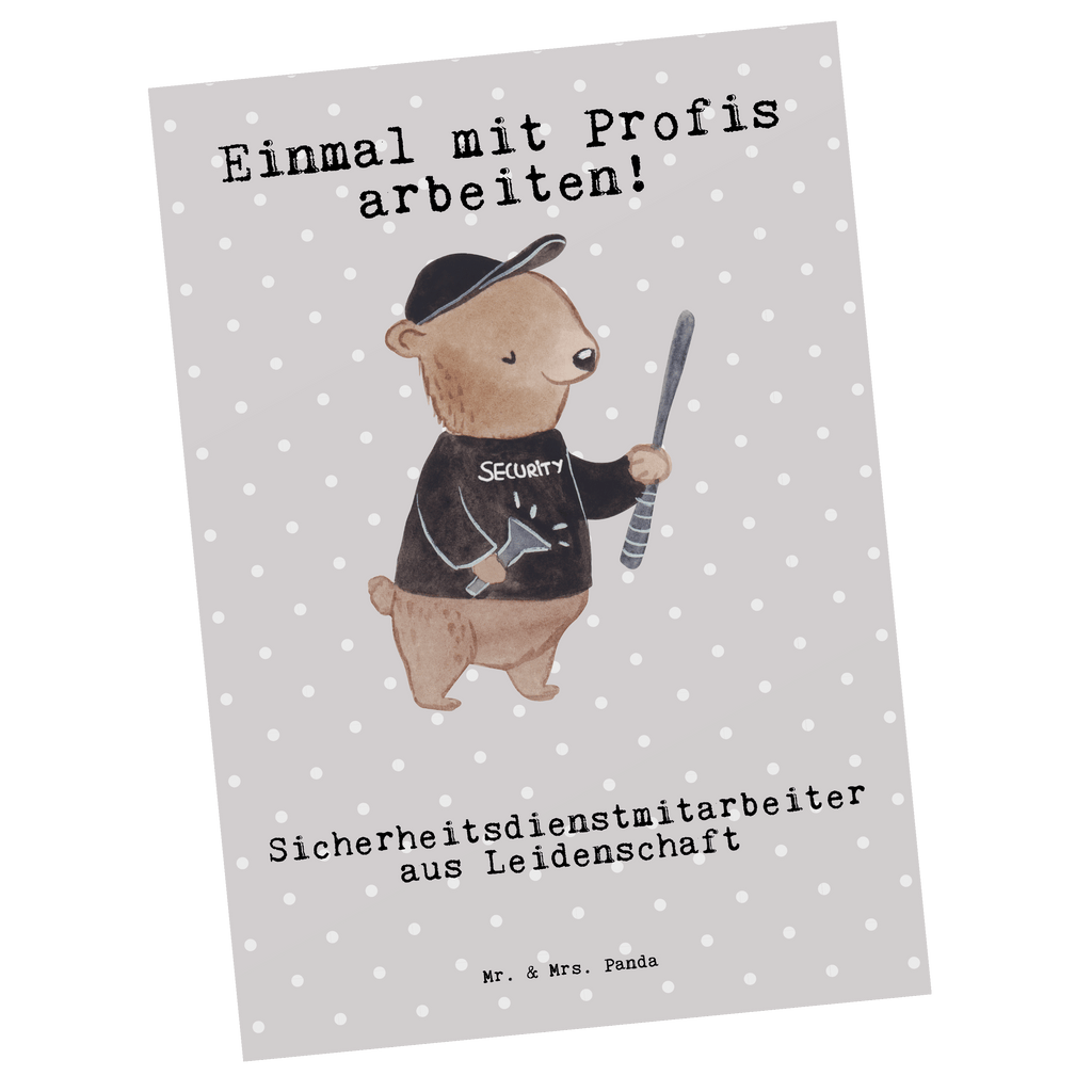 Postkarte Sicherheitsdienstmitarbeiter aus Leidenschaft Geschenkkarte, Grußkarte, Karte, Einladung, Ansichtskarte, Geburtstagskarte, Einladungskarte, Dankeskarte, Beruf, Ausbildung, Jubiläum, Abschied, Rente, Kollege, Kollegin, Geschenk, Schenken, Arbeitskollege, Mitarbeiter, Firma, Danke, Dankeschön