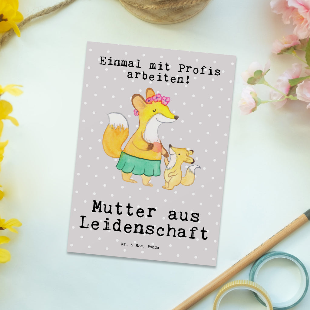 Postkarte Mutter aus Leidenschaft Geschenkkarte, Grußkarte, Karte, Einladung, Ansichtskarte, Geburtstagskarte, Einladungskarte, Dankeskarte, Beruf, Ausbildung, Jubiläum, Abschied, Rente, Kollege, Kollegin, Geschenk, Schenken, Arbeitskollege, Mitarbeiter, Firma, Danke, Dankeschön