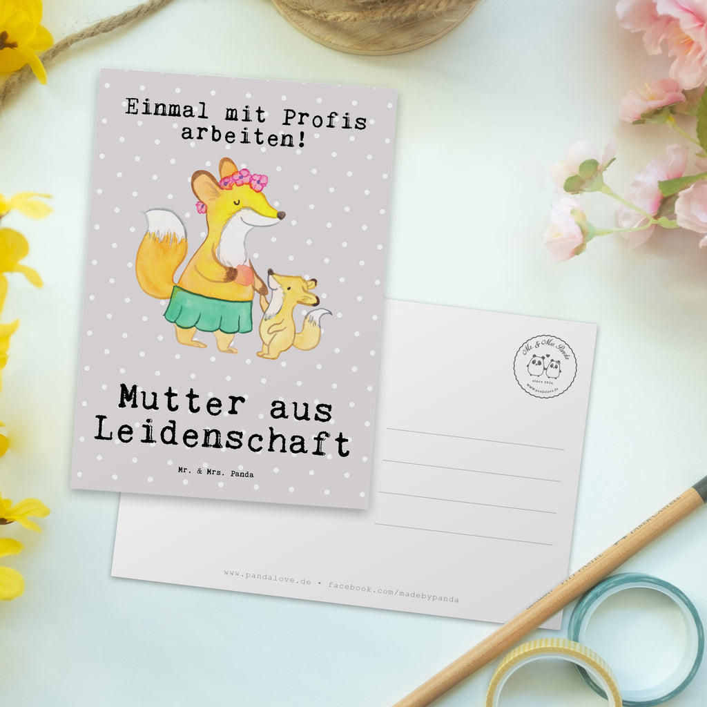 Postkarte Mutter aus Leidenschaft Geschenkkarte, Grußkarte, Karte, Einladung, Ansichtskarte, Geburtstagskarte, Einladungskarte, Dankeskarte, Beruf, Ausbildung, Jubiläum, Abschied, Rente, Kollege, Kollegin, Geschenk, Schenken, Arbeitskollege, Mitarbeiter, Firma, Danke, Dankeschön