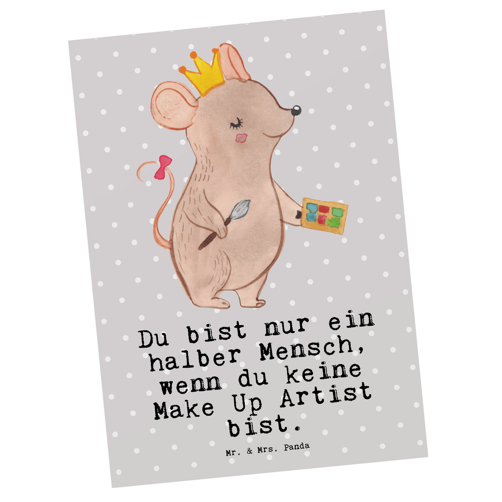 Postkarte Make Up Artist mit Herz Geschenkkarte, Grußkarte, Karte, Einladung, Ansichtskarte, Geburtstagskarte, Einladungskarte, Dankeskarte, Beruf, Ausbildung, Jubiläum, Abschied, Rente, Kollege, Kollegin, Geschenk, Schenken, Arbeitskollege, Mitarbeiter, Firma, Danke, Dankeschön, Kosmetiker, Make Up Artist, Maskenbildner, Visagist, Beauty Salon, Kosmetikstudio, Eröffnung