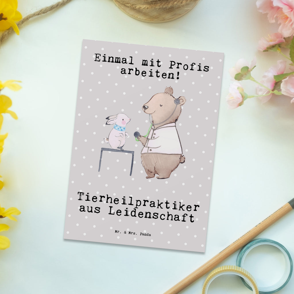 Postkarte Tierheilpraktiker aus Leidenschaft Geschenkkarte, Grußkarte, Karte, Einladung, Ansichtskarte, Geburtstagskarte, Einladungskarte, Dankeskarte, Beruf, Ausbildung, Jubiläum, Abschied, Rente, Kollege, Kollegin, Geschenk, Schenken, Arbeitskollege, Mitarbeiter, Firma, Danke, Dankeschön