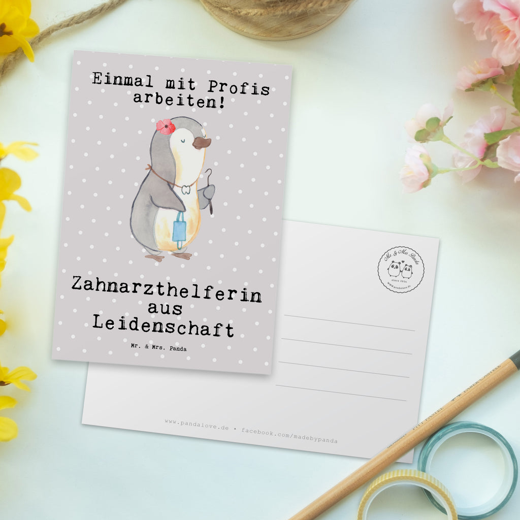 Postkarte Zahnarzthelferin aus Leidenschaft Geschenkkarte, Grußkarte, Karte, Einladung, Ansichtskarte, Geburtstagskarte, Einladungskarte, Dankeskarte, Beruf, Ausbildung, Jubiläum, Abschied, Rente, Kollege, Kollegin, Geschenk, Schenken, Arbeitskollege, Mitarbeiter, Firma, Danke, Dankeschön