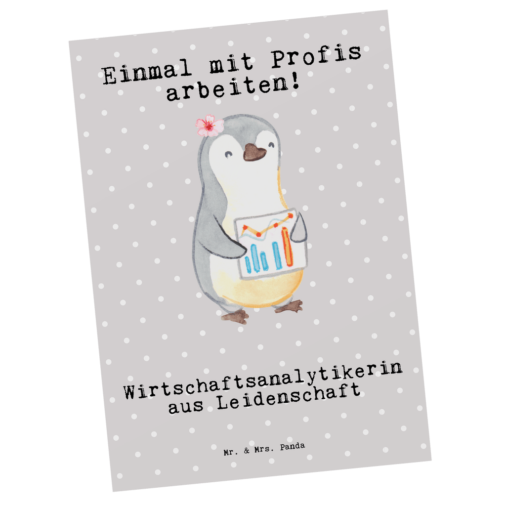 Postkarte Wirtschaftsanalytikerin aus Leidenschaft Geschenkkarte, Grußkarte, Karte, Einladung, Ansichtskarte, Geburtstagskarte, Einladungskarte, Beruf, Ausbildung, Jubiläum, Abschied, Rente, Kollege, Kollegin, Geschenk, Schenken, Arbeitskollege, Mitarbeiter, Firma, Danke, Dankeschön