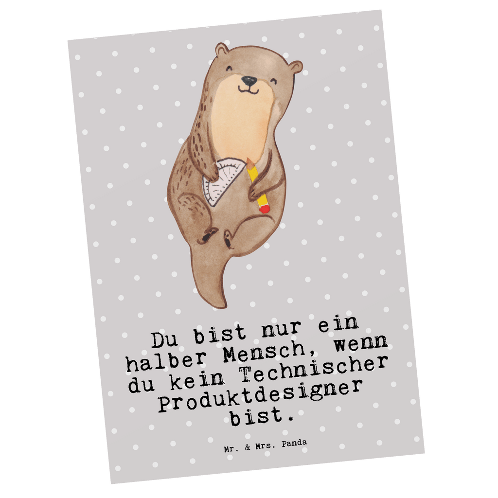 Postkarte Technischer Produktdesigner mit Herz Geschenkkarte, Grußkarte, Karte, Einladung, Ansichtskarte, Geburtstagskarte, Einladungskarte, Beruf, Ausbildung, Jubiläum, Abschied, Rente, Kollege, Kollegin, Geschenk, Schenken, Arbeitskollege, Mitarbeiter, Firma, Danke, Dankeschön